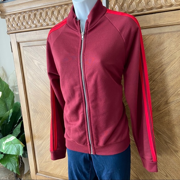 Prettylittlething Burgundy baseball jacket red - Picture 3 of 4